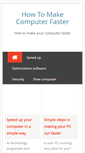 Mobile Screenshot of howtomakecomputerfaster.net