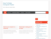 Tablet Screenshot of howtomakecomputerfaster.net
